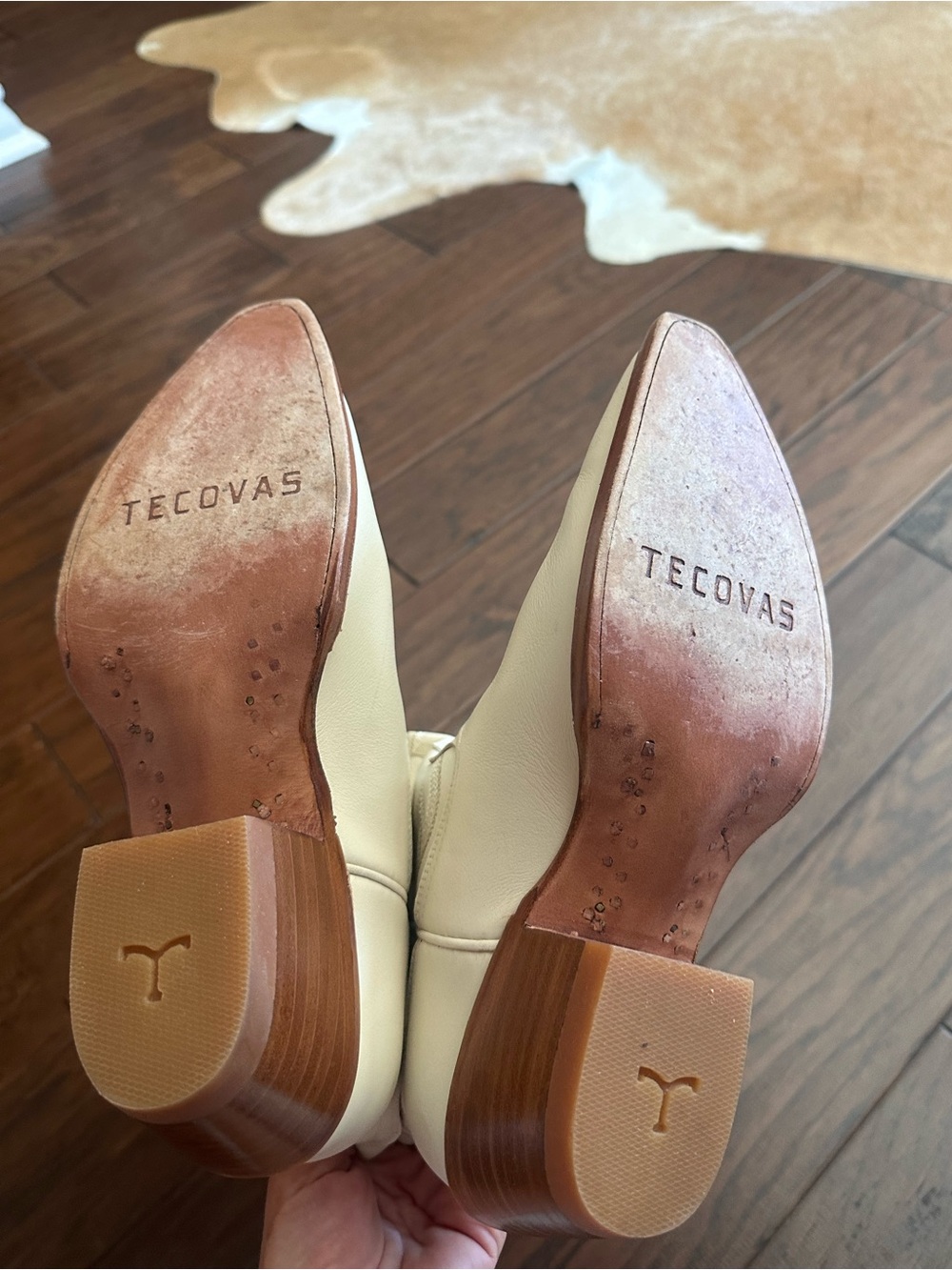 Tecovas Annie Bone Snip Toe Handmade Cowgirl Boots EUC! 8.5 - Picture 7 of 8